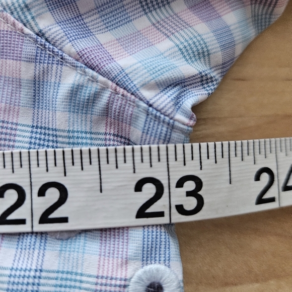 Tommy Bahama Siesta Key Check IslandZone Stretch Shirt Sz Large - Picture 6 of 13